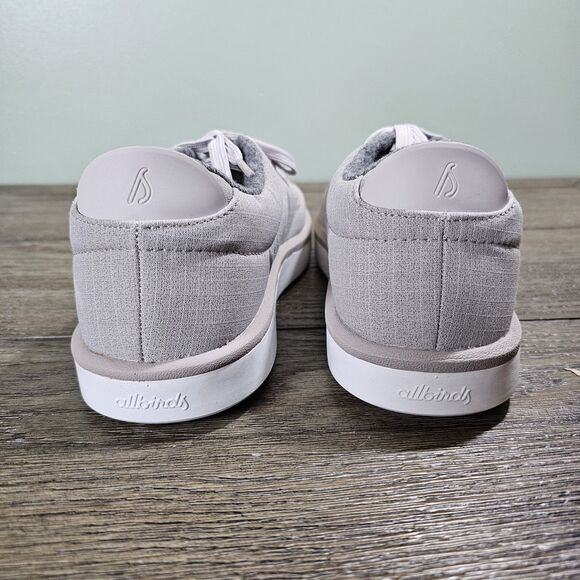 Allbirds Women's Wool Piper Woven Sneakers Pewter Grey Blizzard Sole, Size 10 - Picture 5 of 10